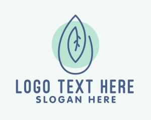 Calm - Organic Leaf Oil Extract logo design