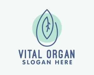 Organic Leaf Oil Extract  logo design