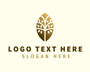 Herbal - Tree Leaves Agriculture logo design