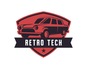 Retro Car Automotive logo design