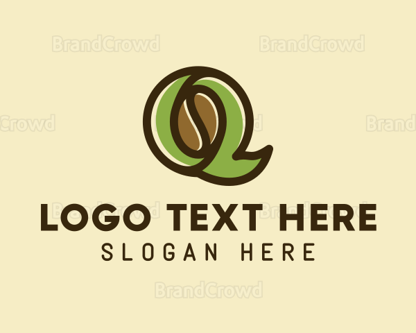 Coffee Bean Letter Q Logo