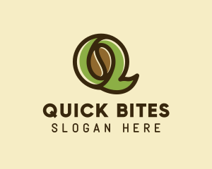 Coffee Bean Letter Q logo design