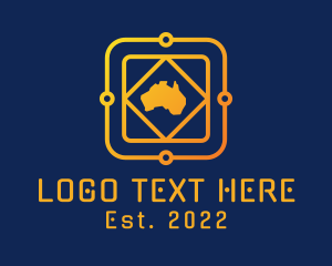 Country - Australian Telecom Startup logo design