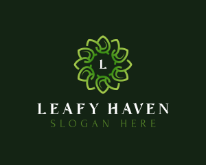 Nature Leaves Spa logo design