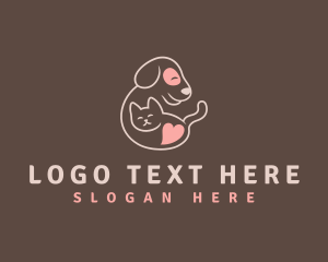 Kennel - Pet Cat Dog logo design