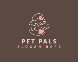 Pet Cat Dog logo design