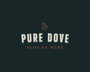 Retro Dove Brand logo design