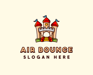 Bouncy Playhouse Fortress logo design