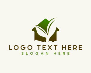 Vegetation - Landscaping Plant House logo design