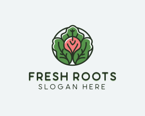 Radish Vegan Dining logo design