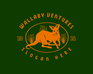 Wildlife Wallaby Kangaroo logo design