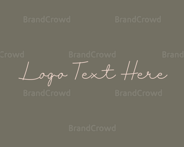 Elegant Script Handwriting Logo