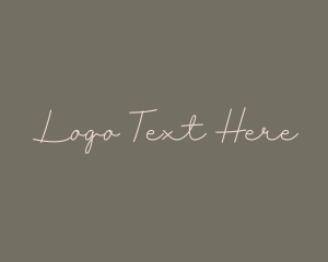 Luxury - Elegant Script Handwriting logo design