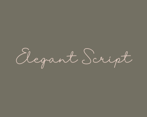 Handwriting - Elegant Script Handwriting logo design