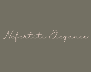 Elegant Script Handwriting logo design