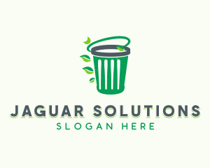 Eco Garbage Trash Bin Logo