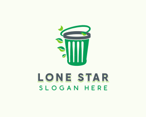 Eco Garbage Trash Bin Logo