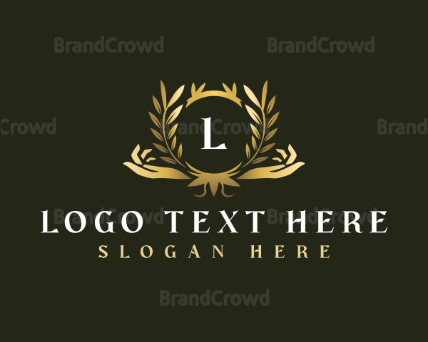 Luxury Hand Wellness Logo