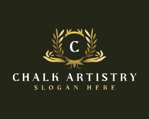 Luxury Hand Wellness logo design