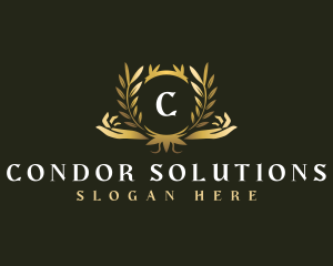 Luxury Hand Wellness logo design