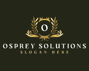 Luxury Hand Wellness logo design