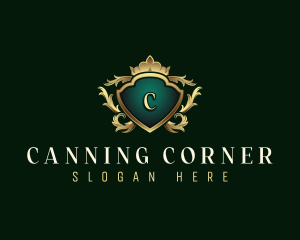 Elegant Crown Crest logo design