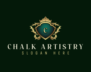 Elegant Crown Crest logo design