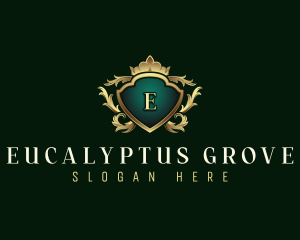 Elegant Crown Crest logo design