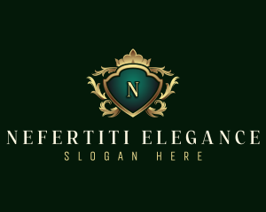 Elegant Crown Crest logo design