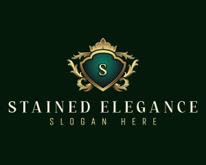 Elegant Crown Crest logo design