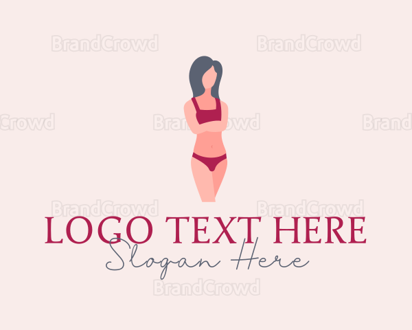 Beautiful Underwear Model Logo