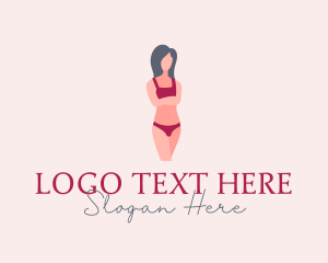 Beautiful Underwear Model Logo