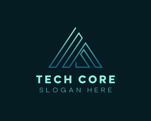 Triangle Cyber Tech logo design