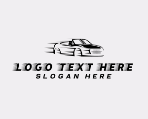 Sports Car - Fast Automotive Vehicle logo design