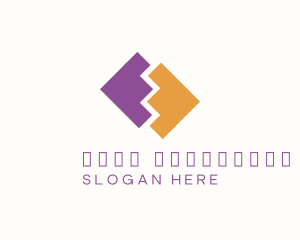 Shape Puzzle Piece Logo