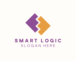 Logic - Shape Puzzle Piece logo design