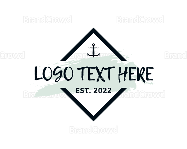 Anchor Badge Diamond Logo