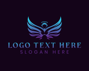 Holy - Guardian Angel Wings logo design