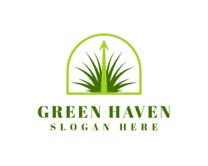 Bush - Lawn Grass Growth logo design