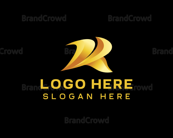 Creative Agency Swoosh Letter R Logo
