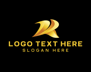 App - Creative Agency Swoosh Letter R logo design