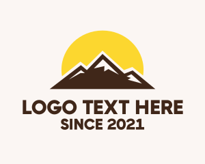 Environmental - Mountain Sunset Travel logo design