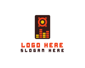 Speaker Wave Mixer  Logo