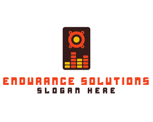 Speaker Wave Mixer  logo design