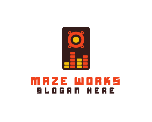 Speaker Wave Mixer  logo design