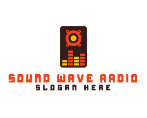 Radio Station - Speaker Wave Mixer logo design