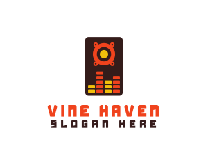 Speaker Wave Mixer  logo design