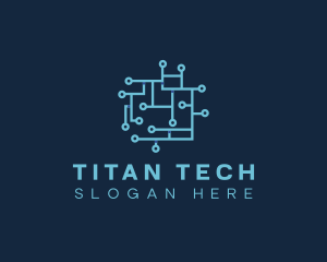 Tech Circuit Network logo design