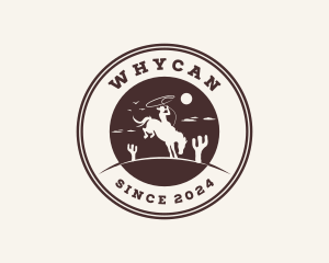 Cowboy Horse Rodeo Logo