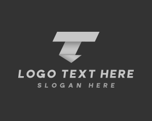 Alphabet - Generic Professional Origami Letter T logo design